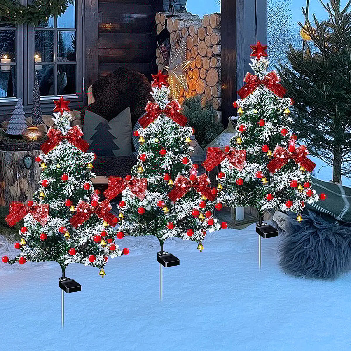 49% Off 🎄Solar Christmas Tree Stake Lights✈️Limited Stock!