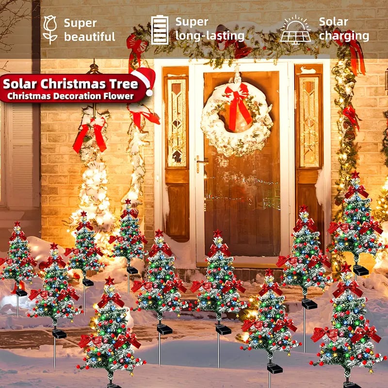 49% Off 🎄Solar Christmas Tree Stake Lights✈️Limited Stock!