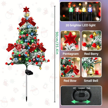 49% Off 🎄Solar Christmas Tree Stake Lights✈️Limited Stock!