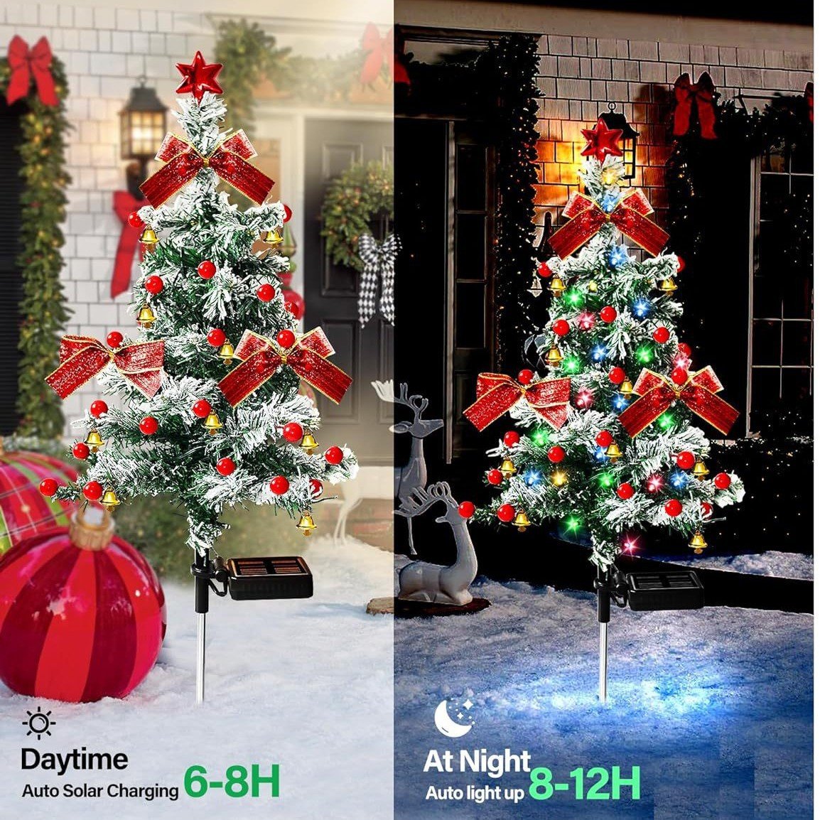 49% Off 🎄Solar Christmas Tree Stake Lights✈️Limited Stock!