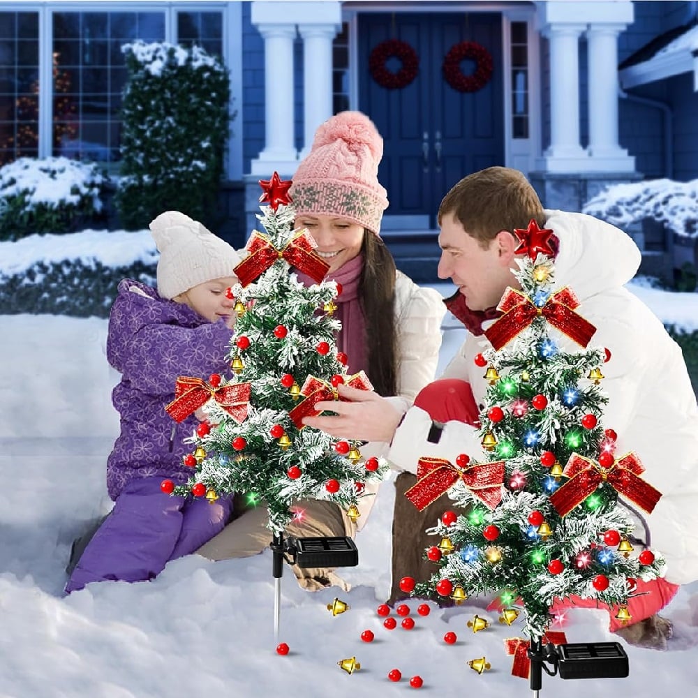 49% Off 🎄Solar Christmas Tree Stake Lights✈️Limited Stock!