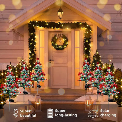 49% Off 🎄Solar Christmas Tree Stake Lights✈️Limited Stock!
