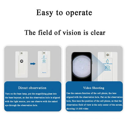 Magnifier Pro: Private, Simple, Reusable Base with Disposable Lens