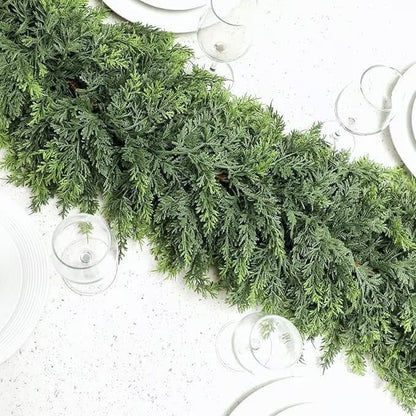 🎄2025 Christmas Artificial Cypress Leaf Vine Wreath🎅