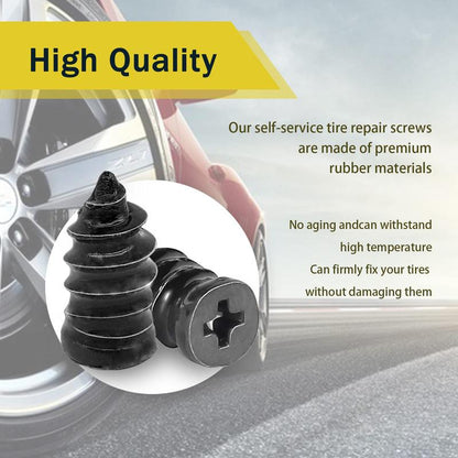 60PCS Tire Repair Rubber Nails Kit with 2 Sizes for Car/Motorcycle/Truck/Tractor🚗🏍️🚚🚜