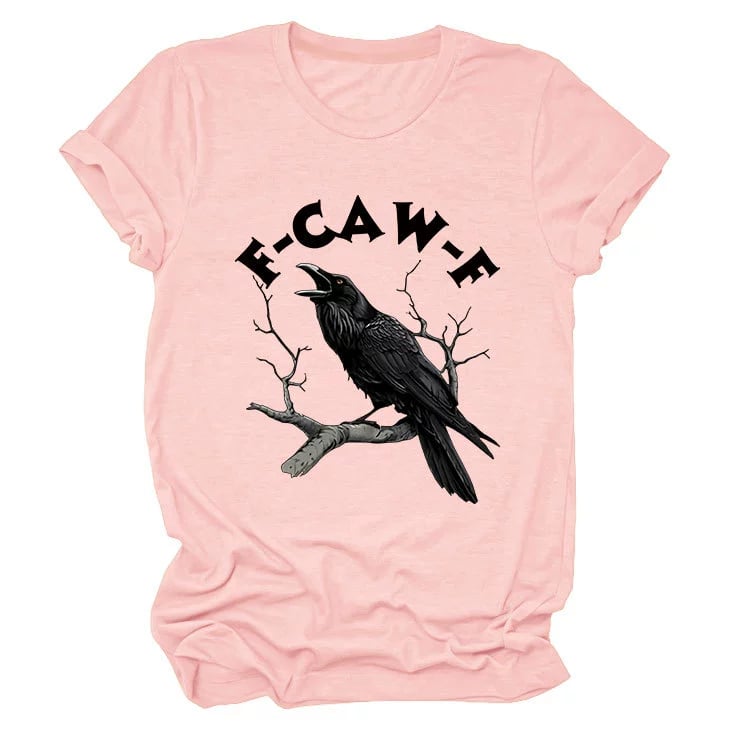 Humorous Crow Graphic T-Shirt – Say It With a Caw!