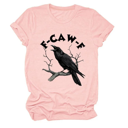 Humorous Crow Graphic T-Shirt – Say It With a Caw!