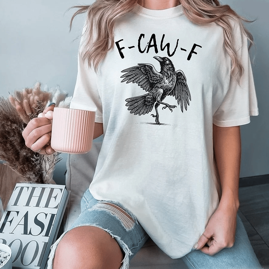 Funny Crow F-CAW-F T-Shirt | Halloween Streetwear Essential