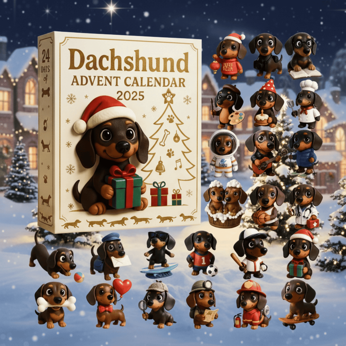 🎄🐾 2025 Dachshund Advent Calendar 🐶✨