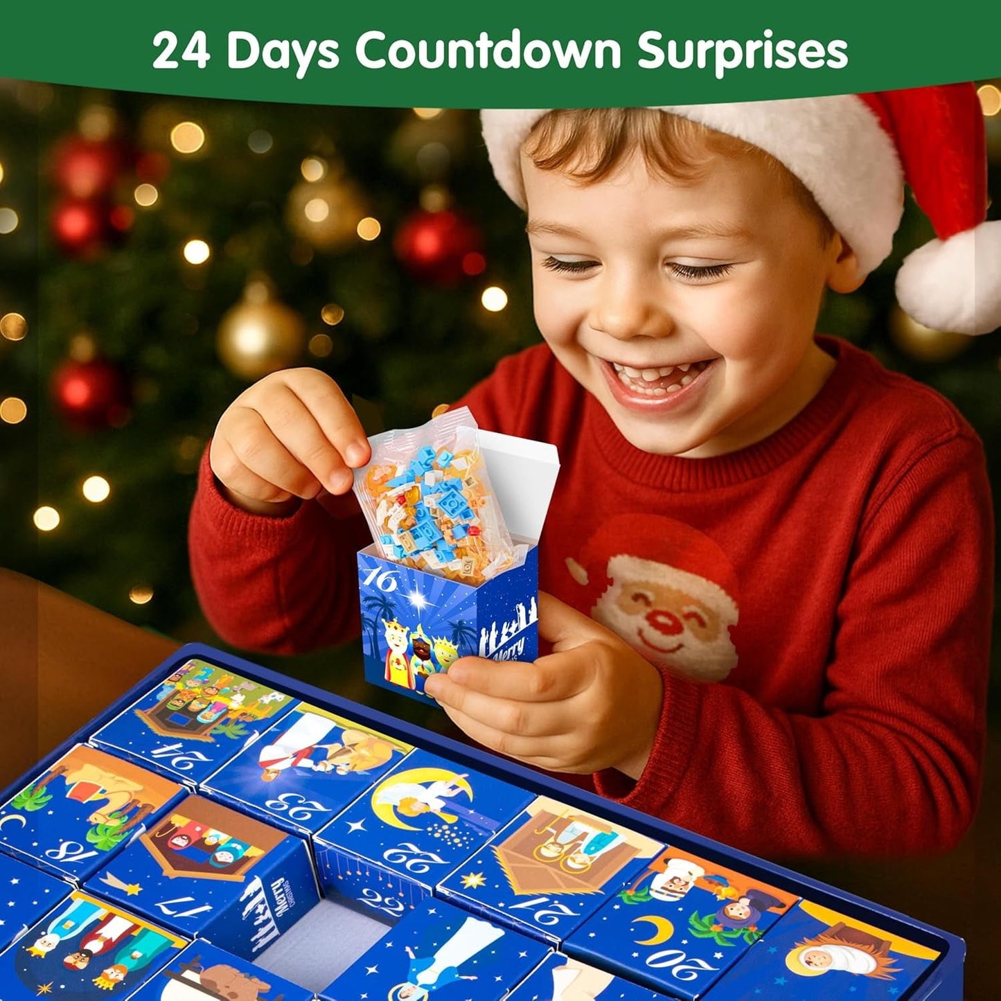 🔥Last Day 49% OFF - ✨FaithGlow Advent Calendar ✝️(Easy to Build, Joyful to Learn, Made for Families)