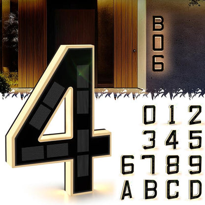 Solar LED House Numbers