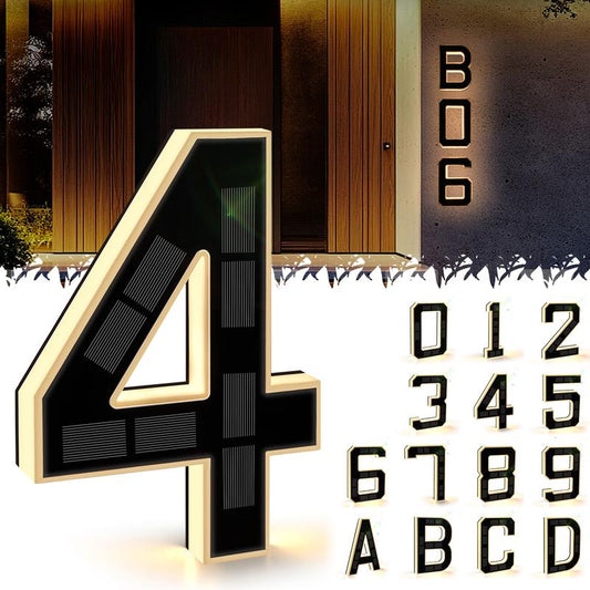 Solar LED House Numbers