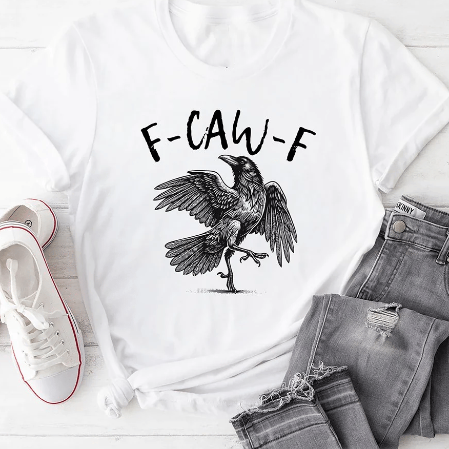 Funny Crow F-CAW-F T-Shirt | Halloween Streetwear Essential