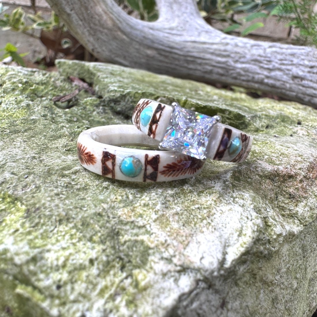 🔥🔥LAST DAY 49% OFF💍Hand Carved Antler Ring 🌏Made From Natural Shed Antlers