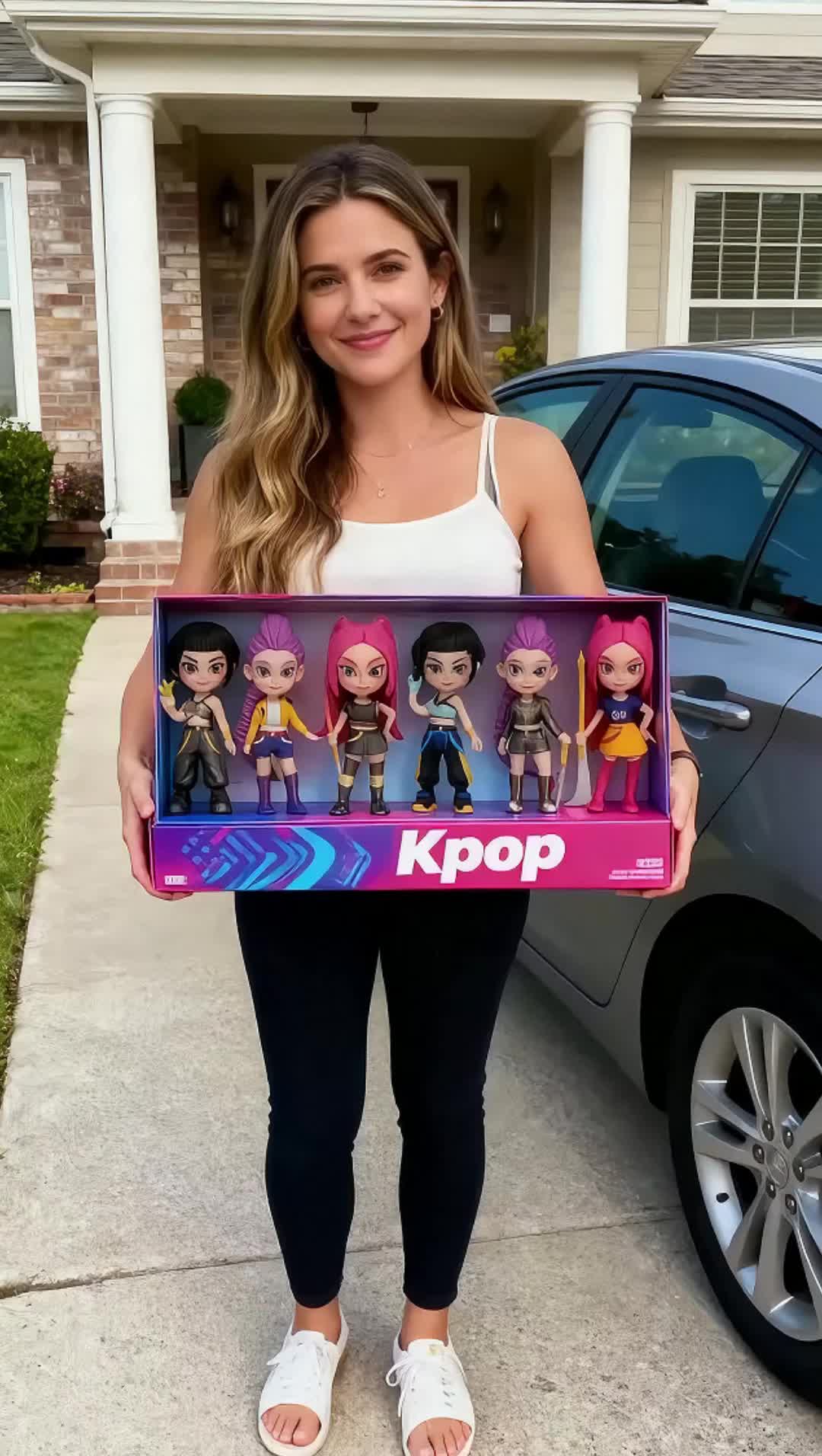 6-Piece Set Enchanting Dolls Collection, Ultra-Cute Character Figurines, Perfect for Home Decor & Office Gifts, Ideal Christmas Present