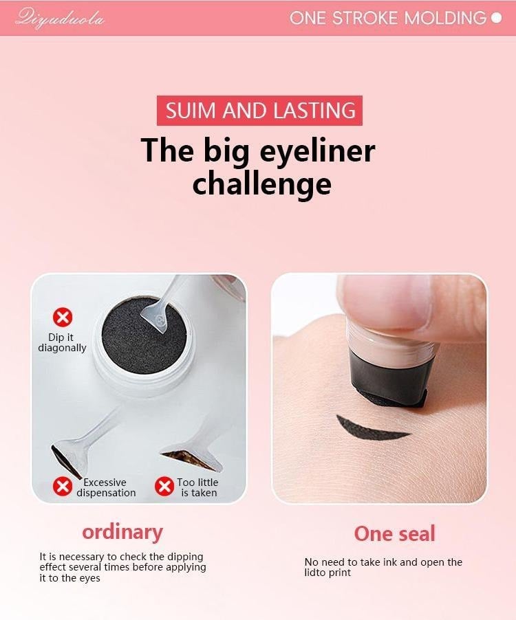 💥LAST DAY SALE 49% OFF🔥Rotating Eyeliner Stamp Pen