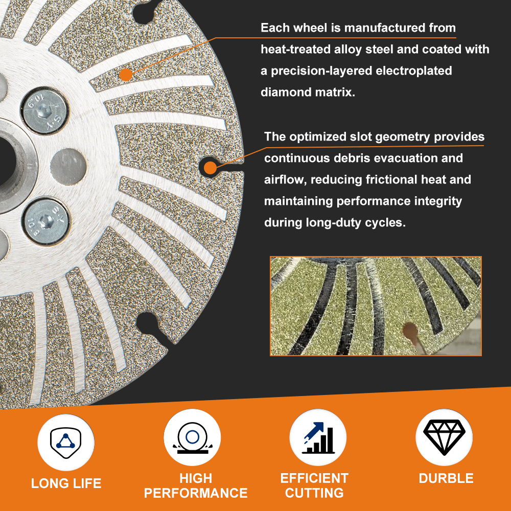 ⚙️ Angle Grinding Wheel – Electroplated Diamond 4 ½ PLUS+
