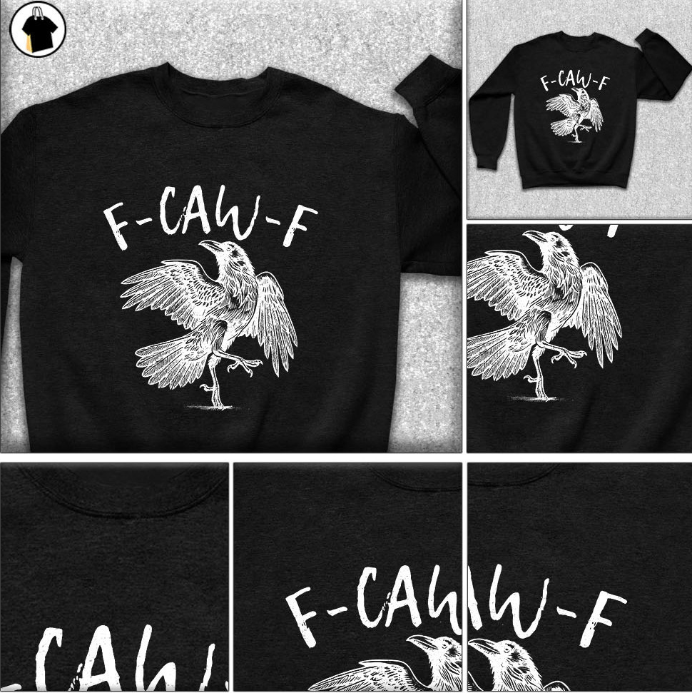 Funny Crow F-CAW-F T-Shirt | Halloween Streetwear Essential