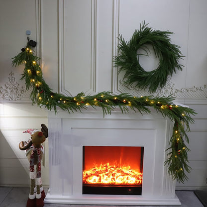 🎄2025 Christmas Artificial Cypress Leaf Vine Wreath🎅