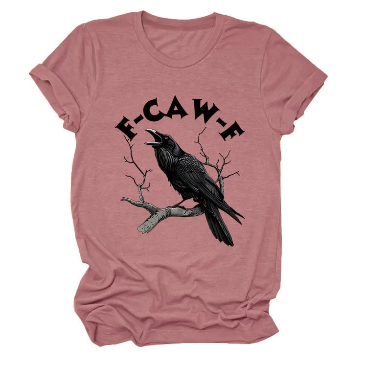 Humorous Crow Graphic T-Shirt – Say It With a Caw!
