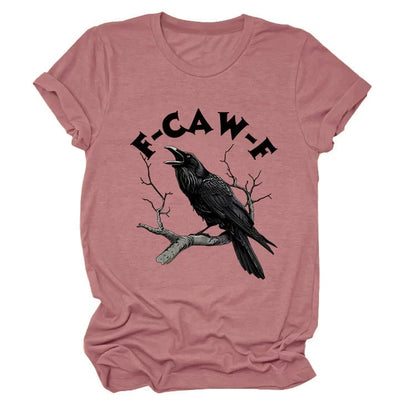 Humorous Crow Graphic T-Shirt – Say It With a Caw!