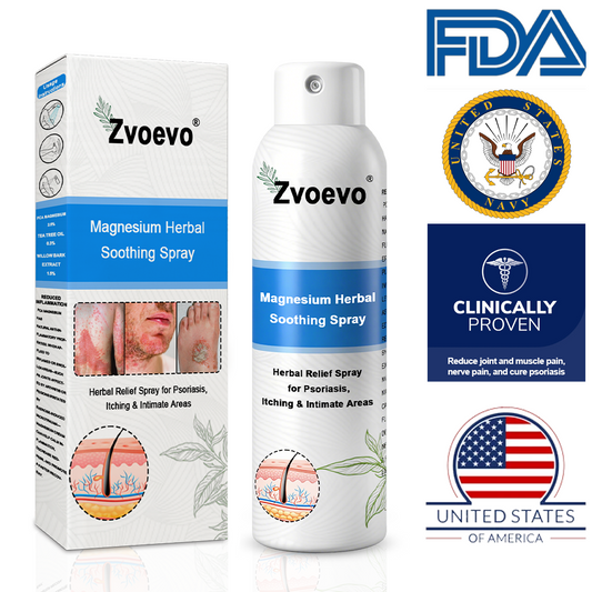-50%OFF(🌲Early Christmas Sale🎁) Zvoevo® Magnesium Herbal Psoriasis Spray 👨‍⚕️ FDA Approved (Relieves psoriasis and eczema, improves bacterial infections in the genital area, hidradenitis suppurativa)